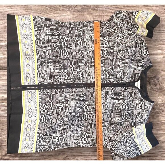 Alfred Dunner Womens Black & White Patterned Jacket Lightweight Grannycore - Picture 5 of 8